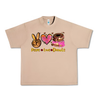 Burro peace love donuts Urban Heavy Tee - AdoDesignShop