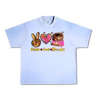 Grape Ice peace love donuts Urban Heavy Tee - AdoDesignShop