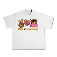 Lunar Rock peace love donuts Urban Heavy Tee - AdoDesignShop
