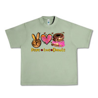 Oil Green peace love donuts Urban Heavy Tee - AdoDesignShop