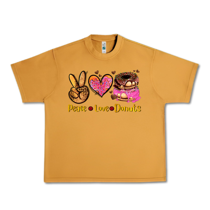 Peace Love Donuts Urban Heavy Tee by AdoDesignShop | Teevron