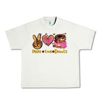 Pistachio peace love donuts Urban Heavy Tee - AdoDesignShop