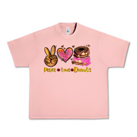 Salmon peace love donuts Urban Heavy Tee - AdoDesignShop