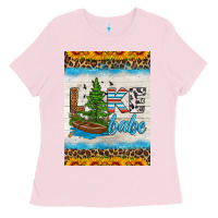 Bubblegum Pink lake babe air freshener Ladies Tee - HRA Design Shop