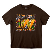 Chocolate Brown taco bout 100 days of school Heavy Core Tee - RacoonDesign