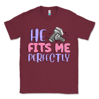 Burgundy he fits me perfectly Classic Tee - MaliasSmallBusiness