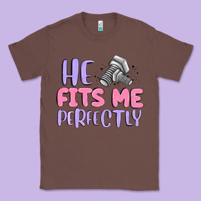 He Fits Me Perfectly Classic Tee Designed By Maliassmallbusiness