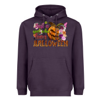 Plum Just a girl who loves Halloween Heavyweight Hoodie - NancyCooperArtShop