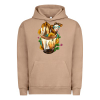 Pigment Burro Simmental Cow Bobba Cup Urban Hoodie - FaDigitalArtStudio