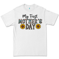 White my first mother's day Premium Tee - CowhideDigitalArt