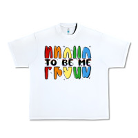 White proud to be me Urban Heavy Tee - MaliasSmallBusiness