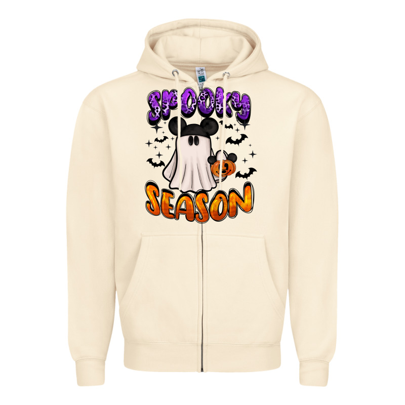 Spooky Season Zipper Hoodie by BarkalooDesign | Teevron