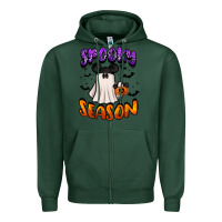 Sports Green spooky season Zipper Hoodie - BarkalooDesign