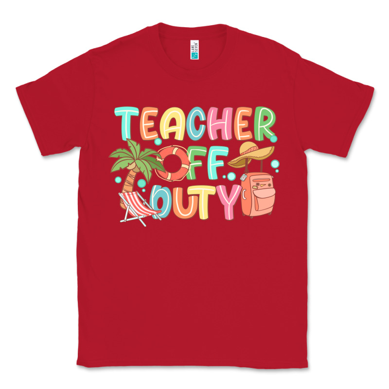 Teacher Off Duty Summer Classic Tee by JahusDesignShop | Teevron