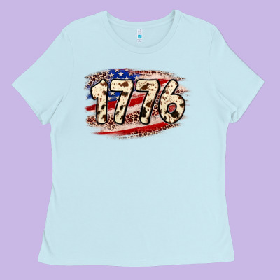 4th Of July 1776 Ladies Tee Designed By Neo Western