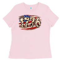 Bubblegum Pink 4th of July 1776 Ladies Tee - Neo Western