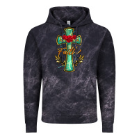 Cloud Black cross faith Vintage Hoodie - BarkalooDesign