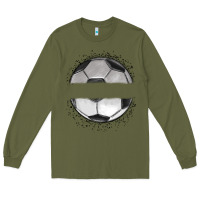 Army Green custom soccer Long Sleeve Tee - MaliasSmallBusiness