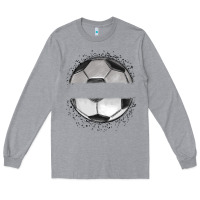 Heather Grey custom soccer Long Sleeve Tee - MaliasSmallBusiness