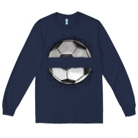 Navy custom soccer Long Sleeve Tee - MaliasSmallBusiness