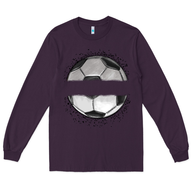 Custom Soccer Long Sleeve Tee by MaliasSmallBusiness | Teevron