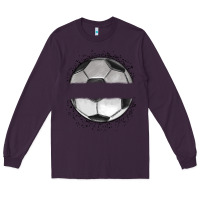 Plum custom soccer Long Sleeve Tee - MaliasSmallBusiness