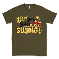 Army Green softball sister Classic Tee - MaliasSmallBusiness