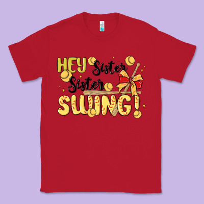 Softball Sister Classic Tee Designed By Maliassmallbusiness