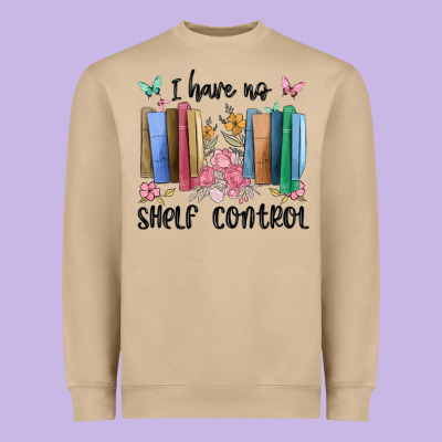 I Have No Shelf Control Heavyweight Sweatshirt Designed By Maliassmallbusiness