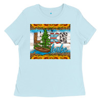 Baby Blue lake babe tumbler Ladies Tee - HRA Design Shop