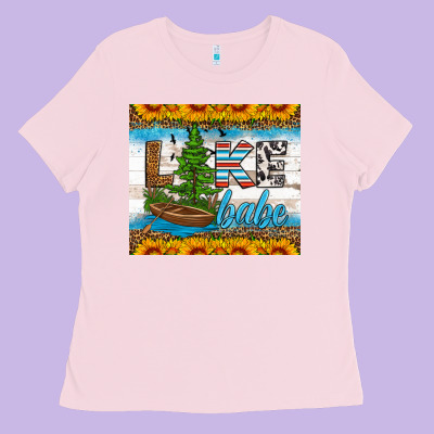 Lake Babe Tumbler Ladies Tee Designed By Hra Design Shop