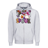 Heather Grey too cute to spook Zipper Hoodie - BarkalooDesign