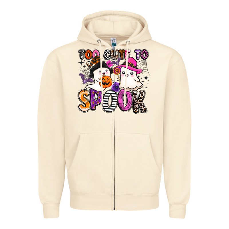 Too Cute To Spook Zipper Hoodie by BarkalooDesign | Teevron