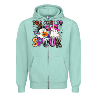 Seafoam too cute to spook Zipper Hoodie - BarkalooDesign