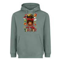 Sage one merry teacher afro messy bun Heavyweight Hoodie - texasbilliewilder