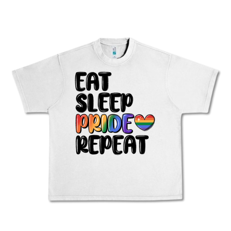 Eat Sleep Pride Repeat Urban Heavy Tee by MaliasSmallBusiness | Teevron