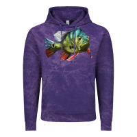 Cloud Purple Peacock Bass Illustrations Vintage Hoodie - LillyAllenDesigns