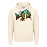 Vintage Artic Peacock Bass Illustrations Vintage Hoodie - LillyAllenDesigns