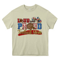 Mossy loud and proud football mom Heavy Core Tee - HRA Design Shop