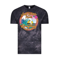 Cloud Black salt water heals everything Vintage Tee - Jasminsmagicworld