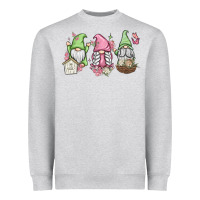 Heather Grey spring gnomes Heavyweight Sweatshirt - MaliasSmallBusiness