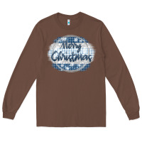 Chestnut merry christmas blue Long Sleeve Tee - MaliasSmallBusiness