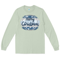 Matcha merry christmas blue Long Sleeve Tee - MaliasSmallBusiness