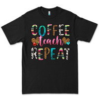 Black coffee teach repeat Premium Tee - HRA Design Shop