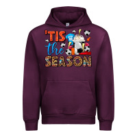 Mauve Wine tis the season  soccer  frappe coffee Urban Hoodie - FaDigitalArtStudio