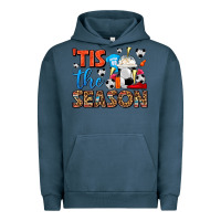 Pigment Midnight Navy tis the season  soccer  frappe coffee Urban Hoodie - FaDigitalArtStudio