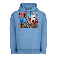 Pigment Pebble Blue tis the season  soccer  frappe coffee Urban Hoodie - FaDigitalArtStudio