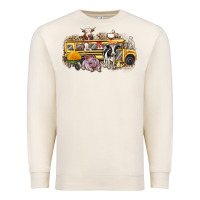 Sandshell farm animals school bus Premium Sweatshirt - texasbilliewilder