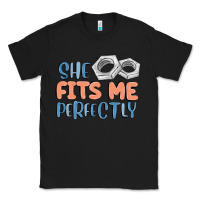 Black she fits me perfectly Classic Tee - MaliasSmallBusiness