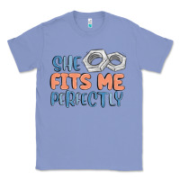Colony Blue she fits me perfectly Classic Tee - MaliasSmallBusiness